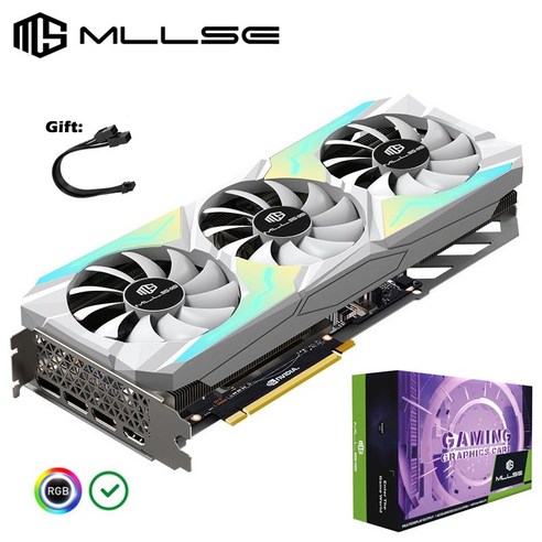 MLLSE 그래픽 NVIDIA GeForce RTX 8GB GDDR6 PCIe 4.0x, 1.RTX 3070 8GB - RGB