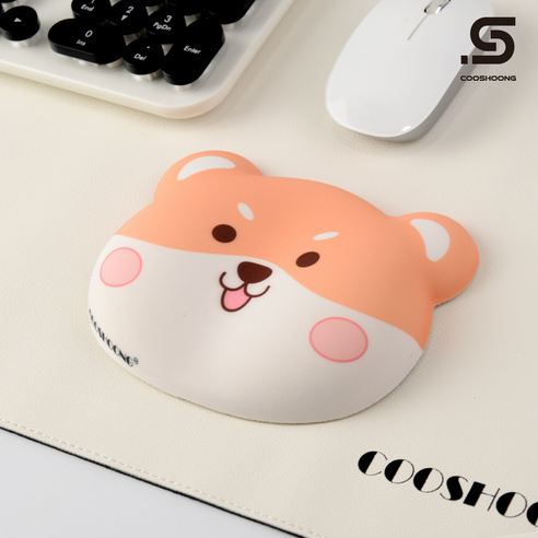 쿠슝 판다 팜레스트 마우스 손목 받침대 곰 마우스패드 쿠션, 1.CSPD - 판다, 1개