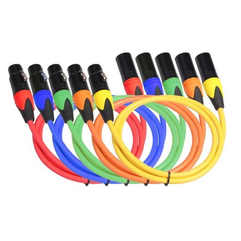 5.9ft XLR 남성-여성 마이크 케이블 균형 오디오 마이크 케이블, 다색, {"사이즈":"5.9ft"}, {"수건소재":"합금"}