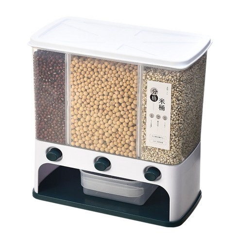 GHSHOP 가정용 11 Lbs 쌀 디스펜서 박스 가정용 주방 조직, 파란색, ABS