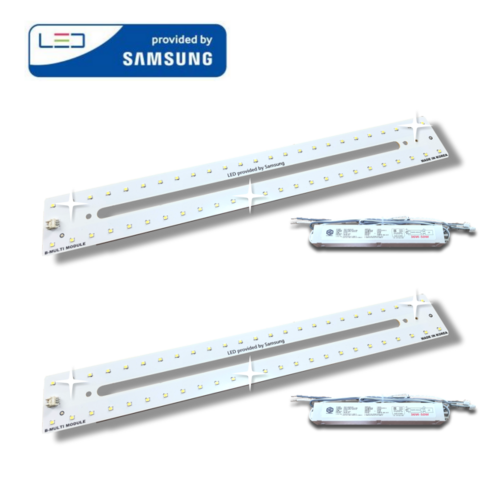 삼성LED 모듈 멀티B 25W 주방/욕실/방 420x55mm (짧은 형광등 1장 대체) 국내제작 플리커프리, 주광색, 2세트