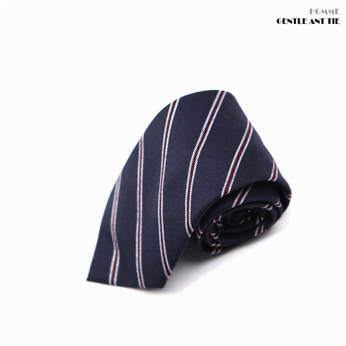 젠틀안트 사선 수동넥타이 폭8cm 네이비 MT-5124
