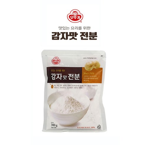 국내산 원료!! 오뚜기 감자맛 전분300g 중화요리 각종찜요리 카레등 갈분, 2개, 300g