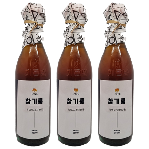 새벽상회 저온압착 흑임자기름 검은깨 참기름 350ml 1개 새벽상회 저온압착 흑임자기름 검은깨 참기름 350ml 1개