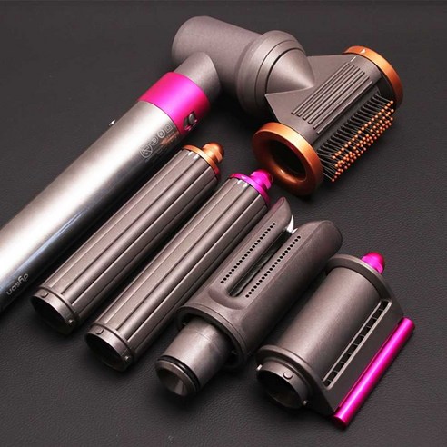 다이슨 에어랩 롱배럴 노즐 30mm 40mm 신형 구형, 40mm 긴 머리 버전 - 골드 + 어댑터