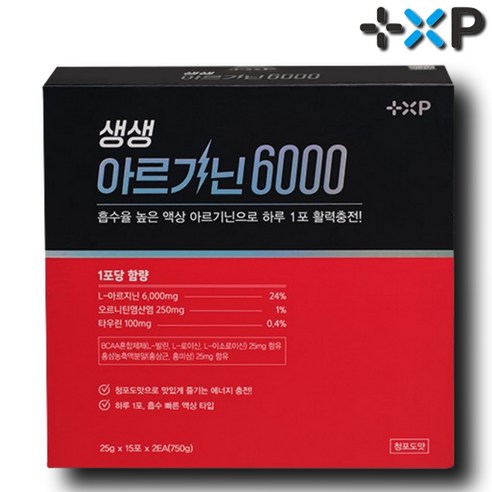 포텐시에이터 성분 함유 아르기닌 6000 BCAA함유, 1세트, 30회분