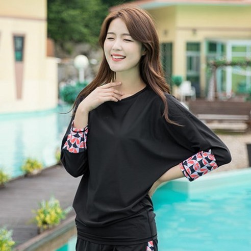 레이플러 가오리 래쉬가드 상의 RT113 빅사이즈