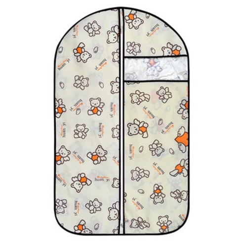부직포 옷 덮개 옷 수납 포켓, 라지 60x120cm 무릎 위에 올려주세요., 천사곰 옥스퍼드