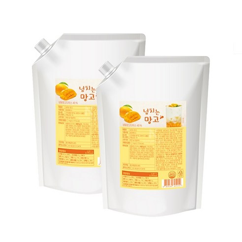 네이쳐티 넘치는 망고 베이스, 1kg, 2개