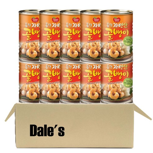 데일즈기획 동원 자연산 골뱅이 원터치, 400g, 10개