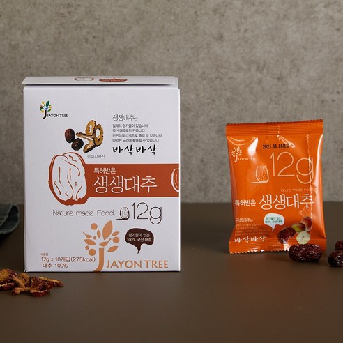 생생대추 슬라이스 대추칩, 12g, 10개