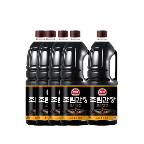 <올따옴> 해표조림간장1.8L 5개, 1.8L, 1개