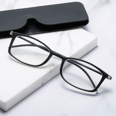 오시르 돋보기 노안 안경 50대 60대 독서 스마트폰, 1개, 블랙