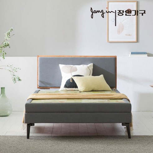 [장인가구] 흙담은 루시엘 모던 원목 엣지 황토 온열 흙침대 S, 상세 설명 참조