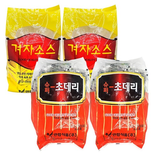 연합 식초(200개) 겨자(200개) 냉면 막국수 배달용 세트