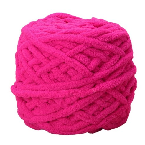 100g / 1ball 부드러운 면화 손 뜨개질 원사 chunky 짠 부피가 큰 크로 셰 뜨개질, 12 로즈 레드