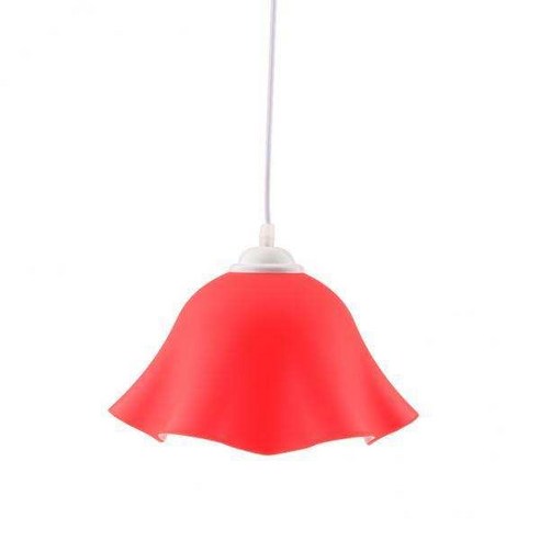 2x 현대 꽃 모양의 천장 펜던트 조명 램프 그늘 샹들리에 레드, PVC
