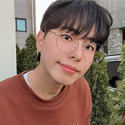 가벼운 안경 여자 남자 패션 동글이 메탈 안경 52사이즈