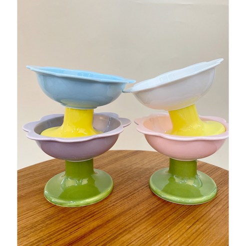 오멍 반려동물 식기 밥그릇 물그릇 세라믹 도자기, 일반, 1구, 퍼플