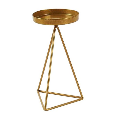 금속 기하학적 디자인 차 빛 봉헌 캔들 홀더 빈티지 웨딩 홈 장식을위한 철 중공 tealight 캔들 홀더, 골든 L