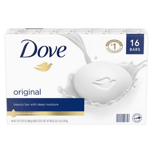 도브 뷰티 오리지널 비누 Dove Beauty Bar Original, 90g, 4개입