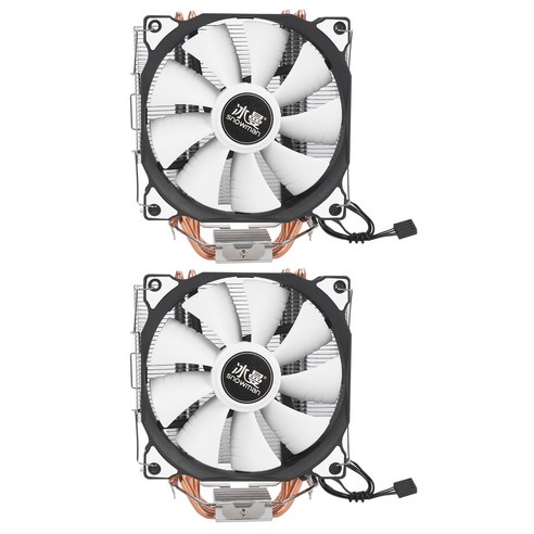 Monland SNOWMAN 2X CPU 쿨러 마스터 5 직접 접촉 히트 파이프 동결 타워 냉각 시스템 PWM 팬이있는 팬, 사진 색상