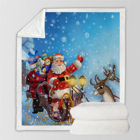 크리스마스 담요 벨벳 가정용, 22