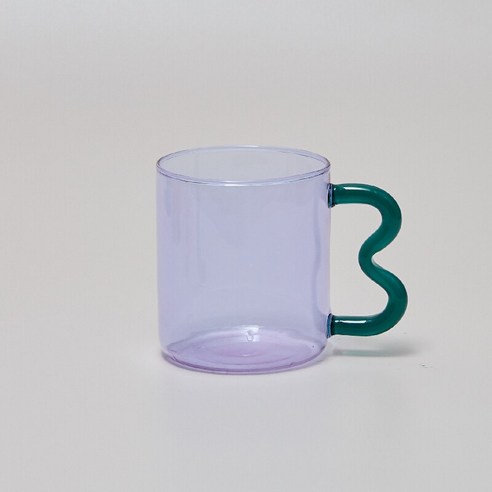 웨이브 커피잔 머그잔 300ml, 보라색 07, 301-400ml