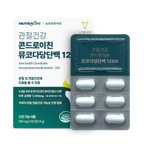 뉴트라라이프 관절건강 콘드로이친 뮤코다당단백 1200, 1개, 60정