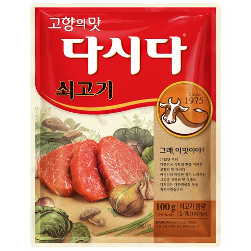 CJ제일제당 쇠고기 다시다, 100g, 1개