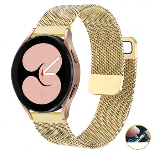 삼성 갤럭시 와치 4 클래식 46mm 42mm 스트랩 Galaxy Watch 4 44mm 40mm 금속 스테인레스 스틸 자기 흡입 손목 밴드 20mm 22mm 시계줄, #6, 갤럭시 와치 4 44mm