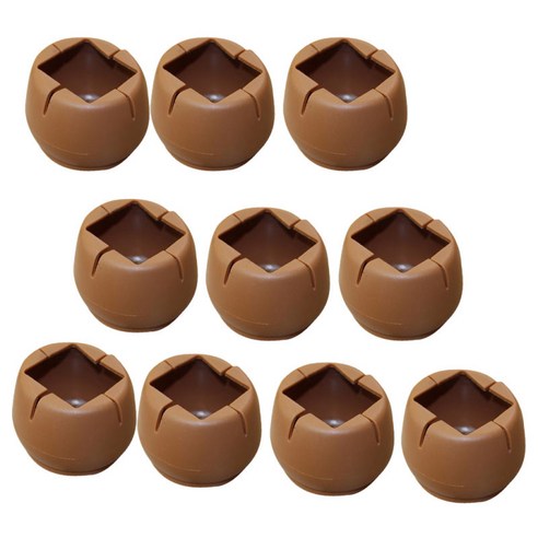 10Pcs 가구 다리 커버 의자 다리 팁 패드 바닥 보호대 펠트 패드, 둥근 바닥 사각형 입 45-50mm, 설명