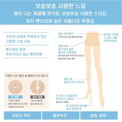 여름에도 시원하고 스타일리시하게, 군제 사브리나 쿨 팬티스타킹