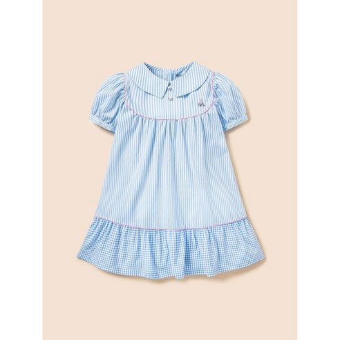 빈폴 키즈 줄무늬 스트라이프 베이비돌 원피스 – 하늘색 빈폴원피스