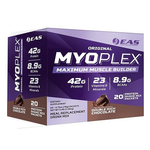 오리지널 MYOPLEX 맥시멈 머슬 빌더 딸기 밀크쉐이크 20개입 EAS, 1개