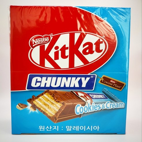 네슬레 킷캣 청키 쿠키앤크림 초코바, 38g, 288개