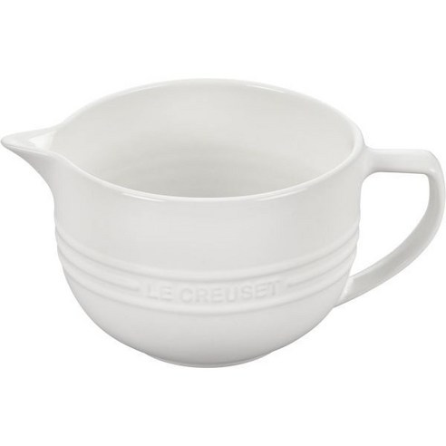 르크루제 스톤웨어 시그니처 배터볼 3.25qt 화이트, White, 3.25qt.