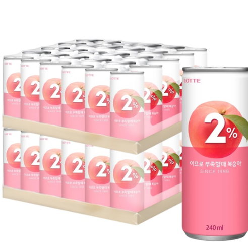 롯데 2프로, 60개, 240ml