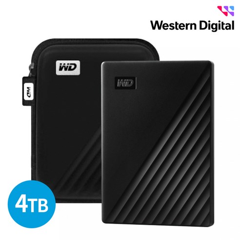 ssd외장하드2tb WD NEW My Passport Gen3 외장하드, 2TB, 블랙 Best Top5