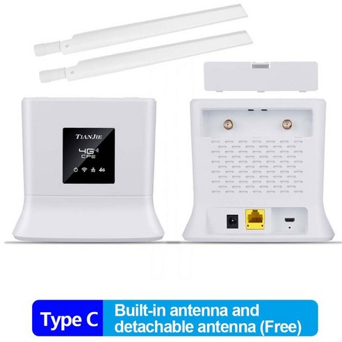 와이파이 라우터 모뎀 TIANJIE 네트워킹 고속 3G 4G CPE WIFI LTE FDD TDD 외부 안테나 스팟 RJ45 WAN LAN Sim 카드 슬롯 동글 호환, 03 Type C_01 Lite Version