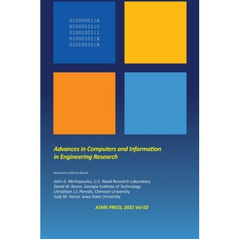 (영문도서) Advances in Computers and Information in Engineering Research Hardcover, American Society of Mechani..., English, 9780791862025