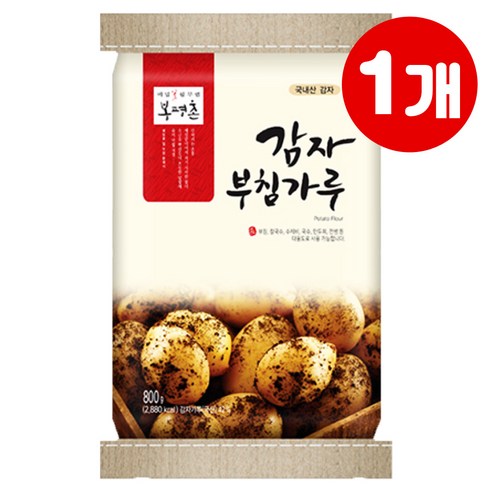 봉평촌 감자부침가루 800g – 감자전, 감자옹심이, 부추전 1개 감자전가루 봉평촌 감자부침가루 800g – 감자전, 감자옹심이, 부추전 1개 감자전가루
