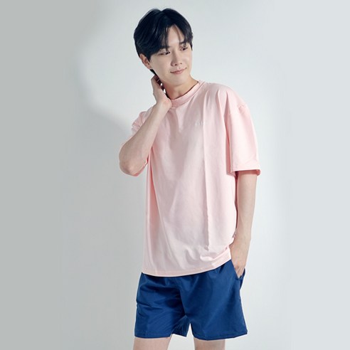 서브22 루즈핏 비치웨어 반팔 상하의 래쉬가드 세트