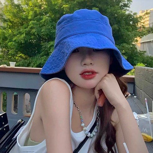 캐주얼한 데일리룩을 완성하는 면 소재 여성 버킷햇 모자 면모자 캐주얼한 데일리룩을 완성하는 면 소재 여성 버킷햇 모자 면모자