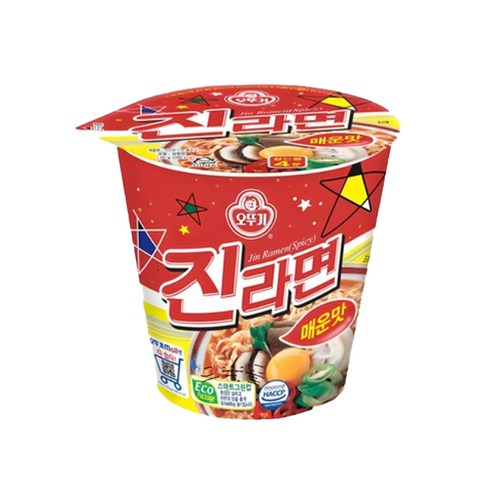 오뚜기 진라면 미니컵 매운맛 65g