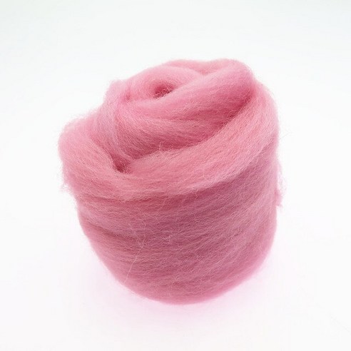 양모펠트 인형키링만들기 양모키링 10g/50g/100g 핑크 시리즈 양모 섬유 꽃 동물 장난감 Felting 수제 회전 DIY 공예 재료 도구 크리스마스를 느꼈다, [03] 10g, [04] 19