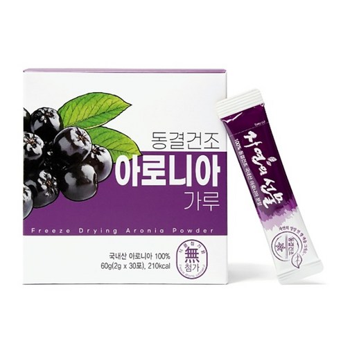 동결건조 아로니아가루 2gx30포 산마을, 1개, 60g