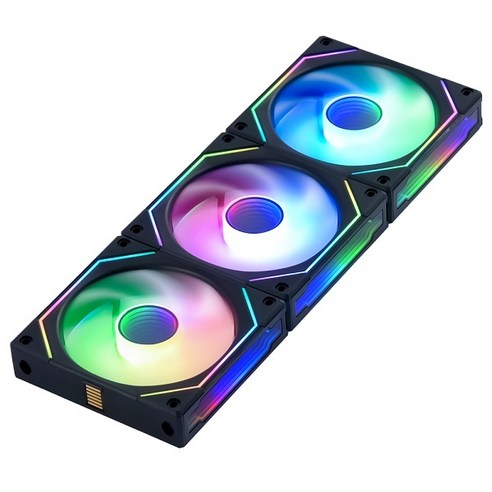 리안리 UNI FAN SL-INF 120 RGB BLACK (3PACK/Controller), SL-INF 120 -3B