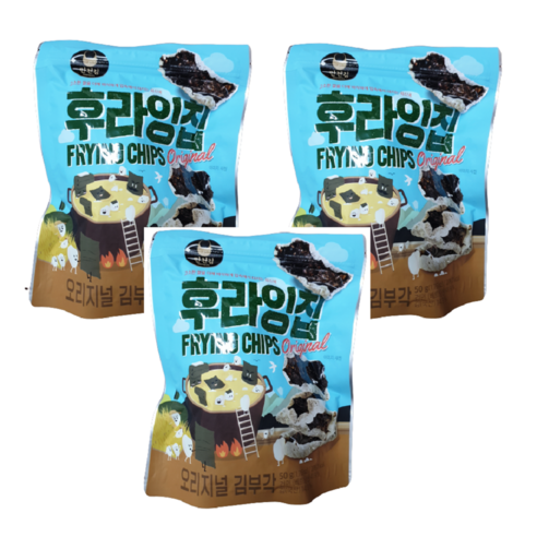 소담김부각 후라잉칩 김부각 50g x 3개 고소한 김과자 찹쌀튀각, 1개 Best Top5