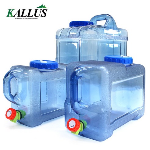 KALLUS CAMPING 견고한 다용도 물통 5L/12L/15L/20L 정품, 12L, 1개 캠핑물통